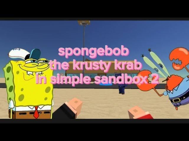 simple sandbox 2 new update 1.6.5.5 SSB2 spongebob krusty krab map in SSB2