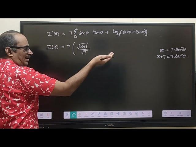 JEE Mains :Calculus 2023 - Indefinite Integration - I(x)=sqrt( (x+7)/x ) Find the value of alpha^4 .