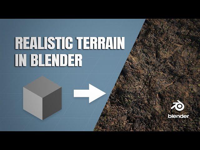 Realistic Terrain In Blender | Generate Landscapes And Mix Materials (Blender 4.0)