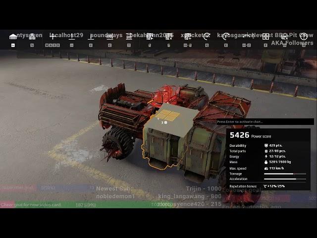 Playing Crossout making Red Ded one by one!!! charity = afabworld.org