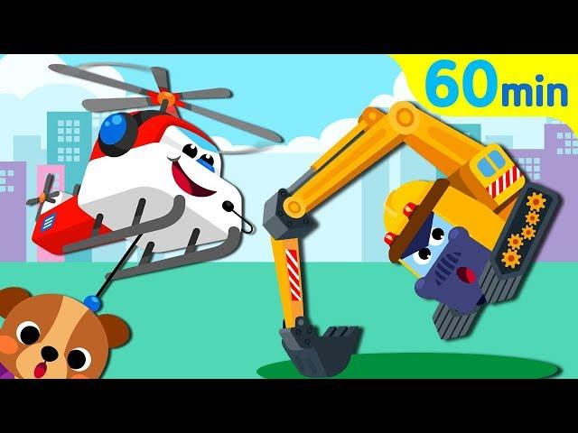 Kids Song Collection | Excavator Helicopter | Sing Along with TidiKids