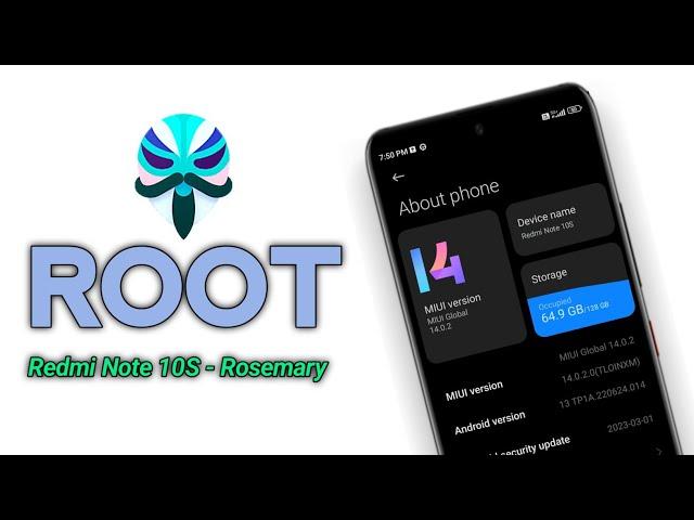 How To ROOT Redmi Note 10S After MIUI 14 Update (A13) - 2023 | MIUI 14 Android 13 | Dot SM