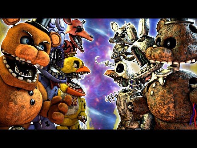 FNaF Withered vs Ignited Animatronics