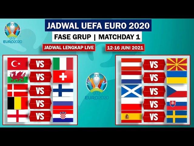 Jadwal Euro 2021 Matchday 1 Malam ini LIVE di RCTI: Jadwal Siaran Langsung Euro 2020 dan Klasemen