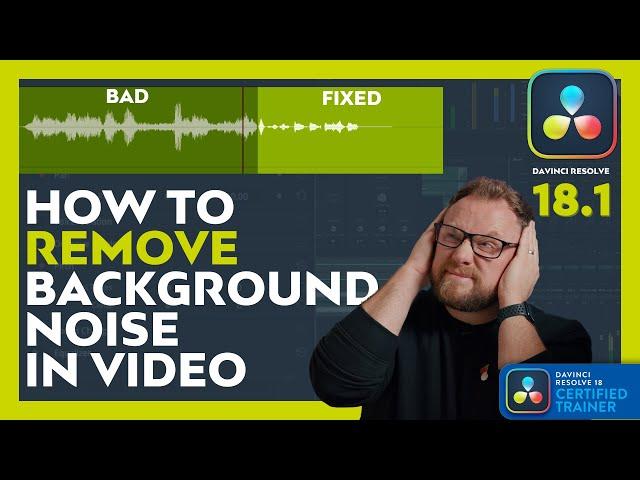 REMOVE Background Noise From Video in DaVinci Resolve 18.1: VOICE ISOLATION