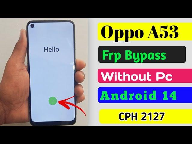 Oppo A53 Frp Bypass Android 12/ (CPH 2127) Google account bypass without pc new tricks