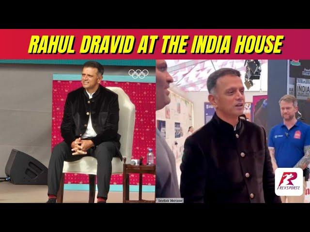 Catch a Glimpse of Rahul Dravid at the India House during the Paris Olympics!