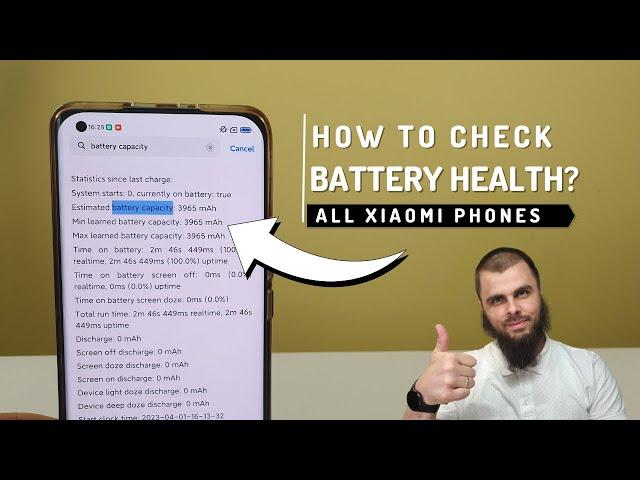 How To Check Battery Health On all Xiaomi I Redmi I Poco smartphones? 2023 No Root