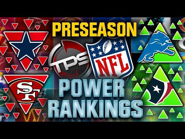 2024 NFL Power Rankings! Preseason Edition!