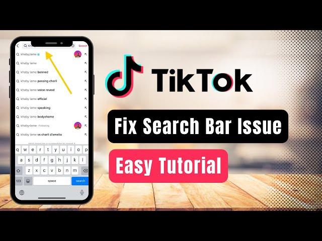 How to Fix TikTok Search Bar !