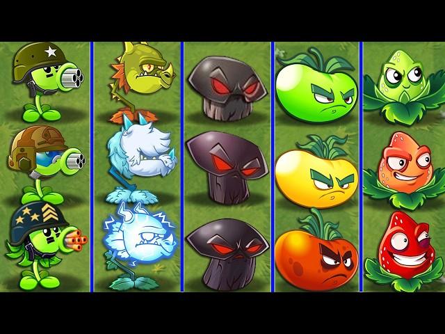 Pvz 2 Discovery - All Plants New & Old Evoluiton NOOB - PRO - HACKER