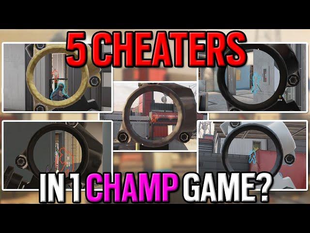 5 Cheaters In 1 Champ Lobby