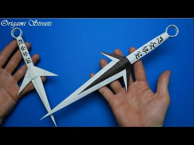 How to make a big kunai Minato out of paper.