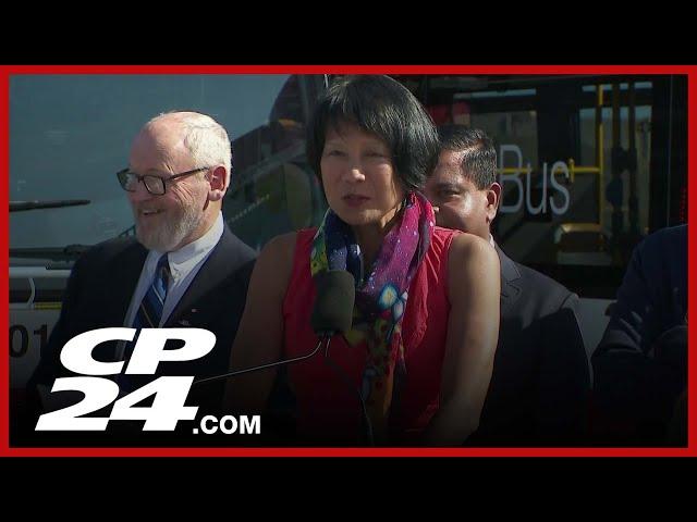 Mayor Olivia Chow makes transit announcement