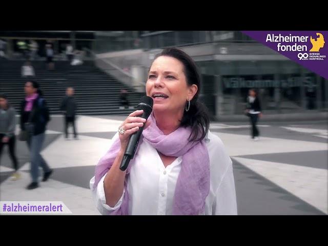 #alzheimeralert flashmob Alzheimerfonden