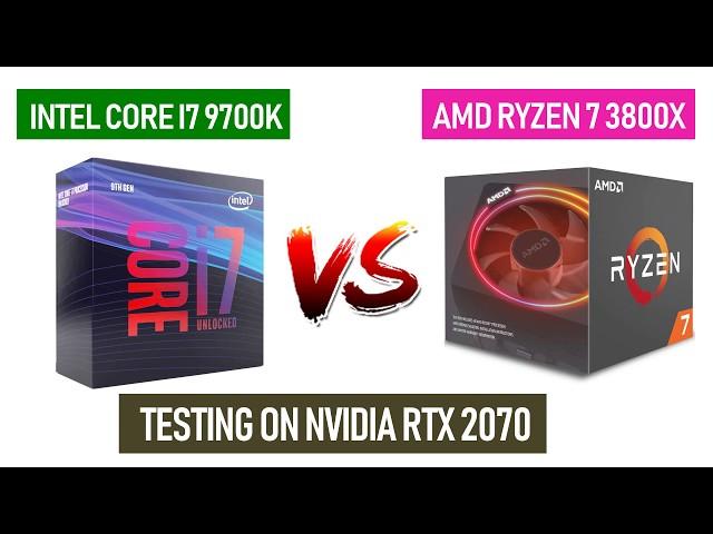 R7 3800X vs i7 9700k - RTX 2070 - Gaming Comparisons