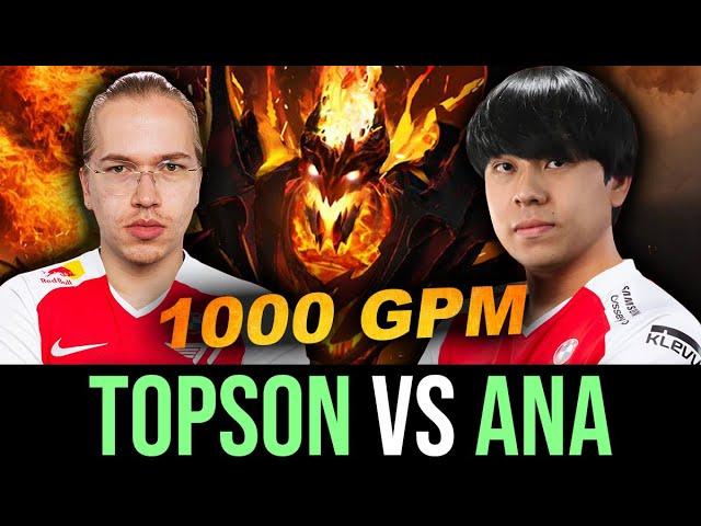 Topson vs Ana — 1000 GPM MID IMBA Shadow Fiend