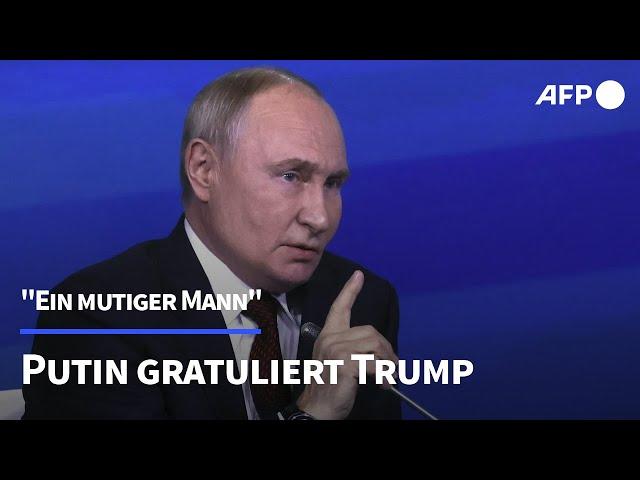 Putin gratuliert Trump und lobt ihn in den höchsten Tönen | AFP