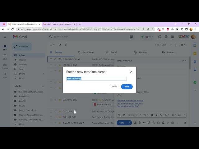 Set Up Auto Reply Email with a Template & Filter in Gmail (Gmail)