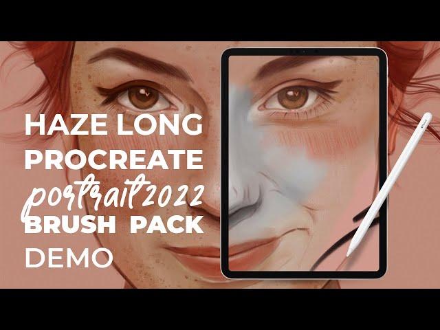 [Procreate] Haze Long Portrait 2022 Brush Pack Demo