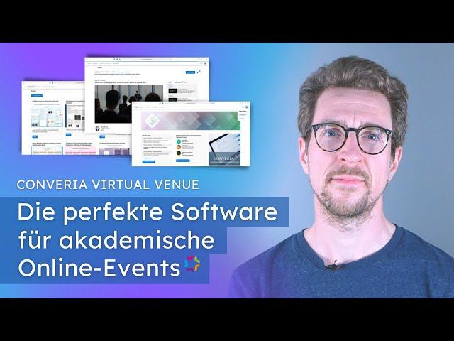 Akademische Online-Konferenzen – Die wichtigsten Features | Demo Converia Virtual Venue