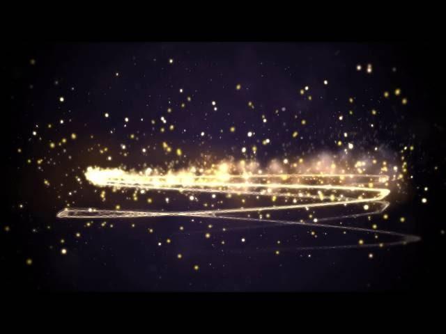 Particle Magic Gold Logo Reveal Intro spiral V4