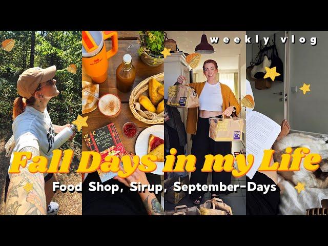 Hello September : Cozy Mornings, PSL Sirup & Scones, Food Shop & neue Ziele // Weekly Vlog 219