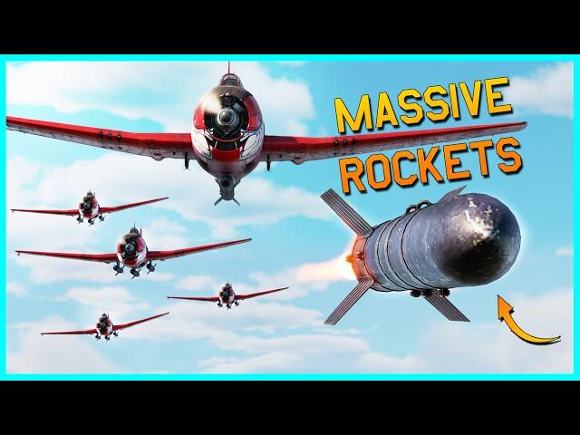 THE LARGEST ROCKETS IN WAR THUNDER ARE INSANE - F6F Tiny Tims