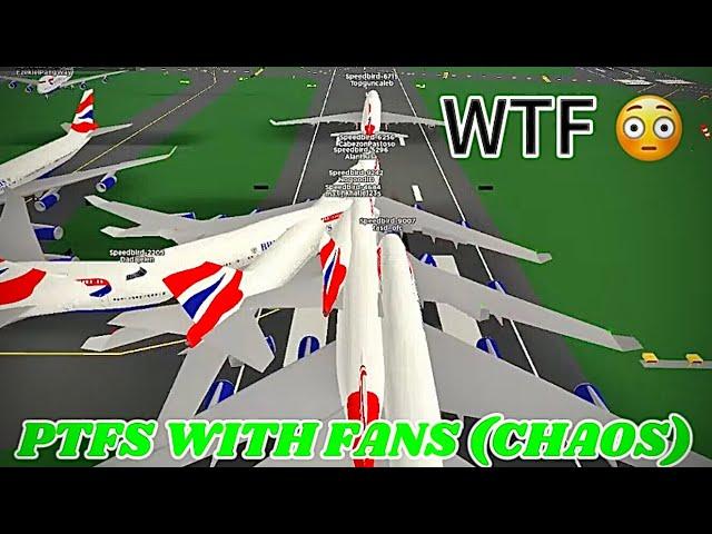 Playing PTFS With My Fans (CHAOTIC) | Pilot Training Flight Sim | Roblox