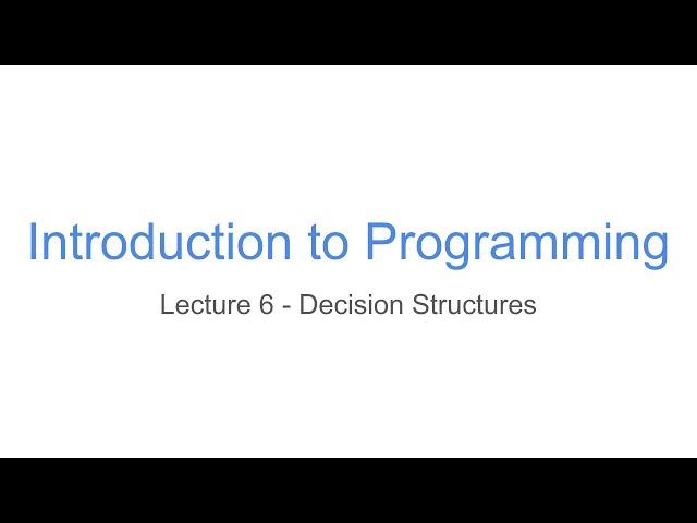 Python Control 13 - Conditional Program Execution