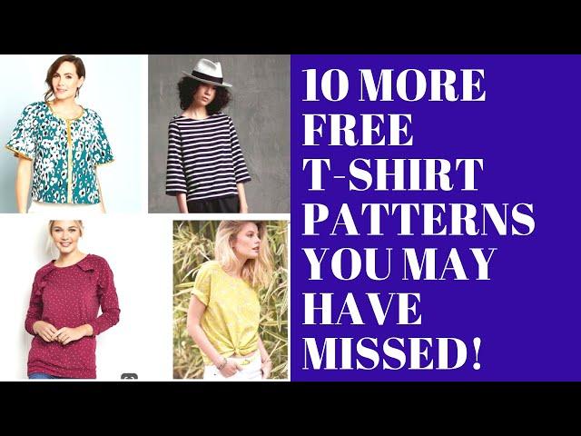 10 More Free T-shirt Patterns You May Have Missed