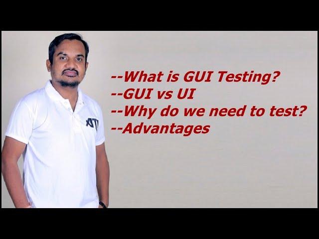 What is GUI testing in software engineering? | GUI vs UI