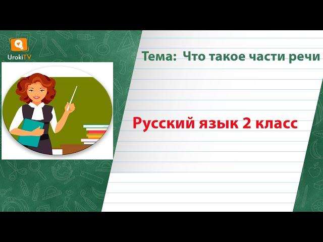 Что такое части речи. Русский язык 2 класс