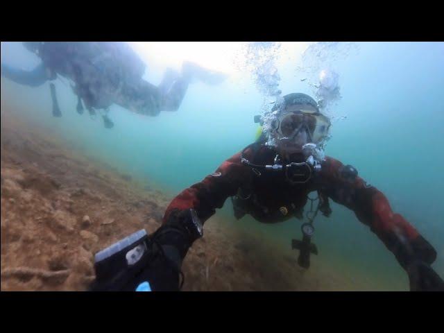 Tauchgang im Baggersee Rankweil Paspels / Dive in the gravel pit lake Rankweil Paspels