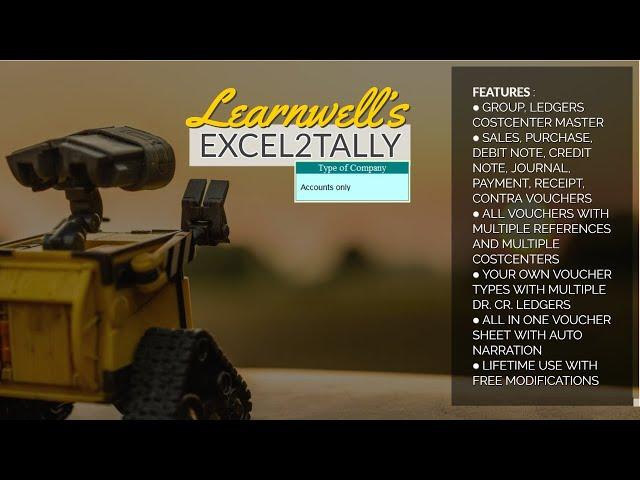 Excel to Tally - All in One_Accounts Only | Learnwell