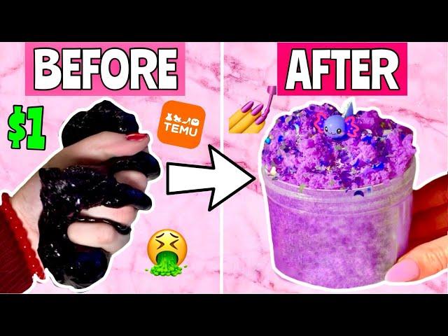 Fixing the CHEAPEST SLIMES OFF THE INTERNET!  DIY Slime Makeover