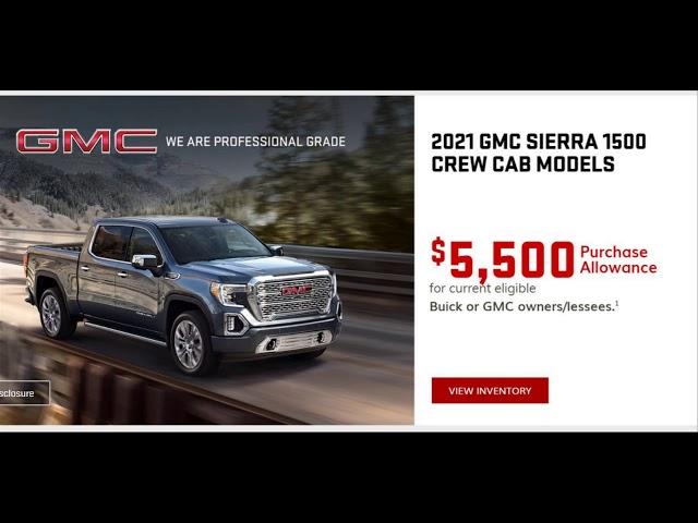 GMC Sierra 1500 Specials at Vachon Buick GMC