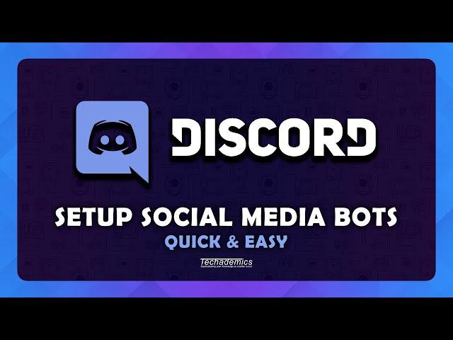 How To Setup Social Media To Discord | Social Media Discord