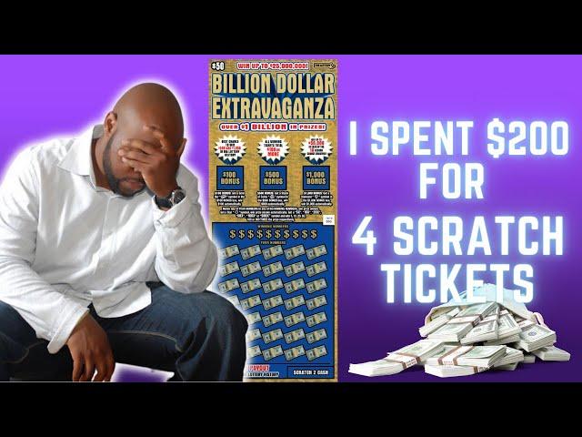 I WON!  Billion Dollar Extravaganza Scratch Ticket!