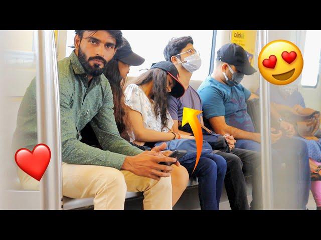 Sleeping On Strangers In The Metro Prank || Prank On Cute Girl's ️Sleeping Prank Video