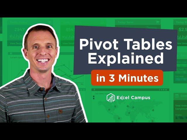 Pivot Tables Explained in 3 Minutes