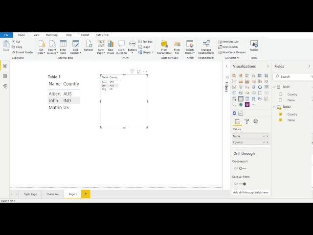 Power Bi DAX Function UNION