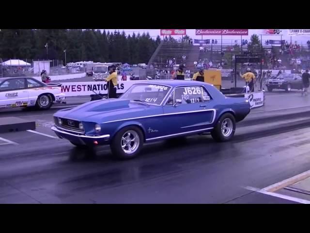 1968 Ford Mustang Drag Racing runs 11.9 @ 109 MPH