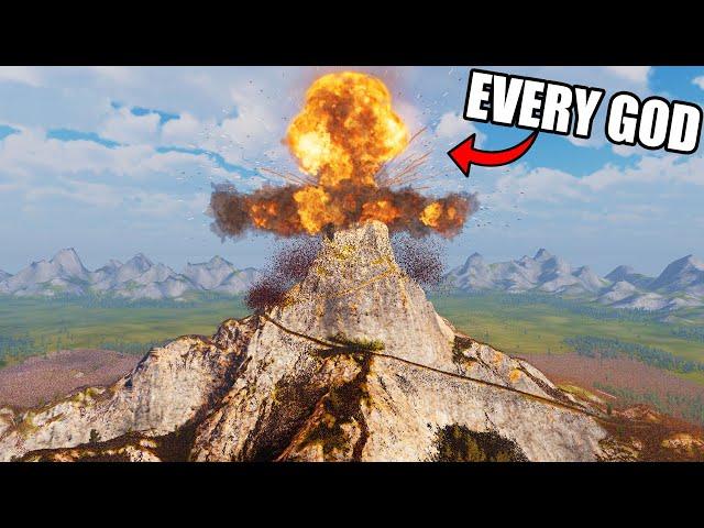 Every UEBS 2 God Defends MOUNT OLYMPUS vs 3 Million Invaders! - Ultimate Epic Battle Simulator 2