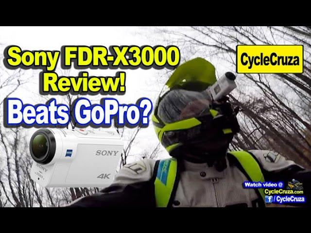 Sony FDR-X3000 Review - Better Than GoPro? MotoVlog Test!