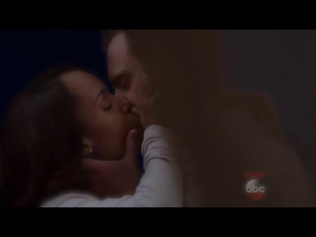 Scandal 4x22 Olivia and Fitz Hot Kiss Scene