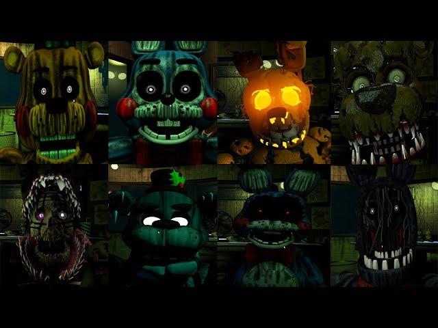 FNaF 3 Mods Compilation & Jumpscares!