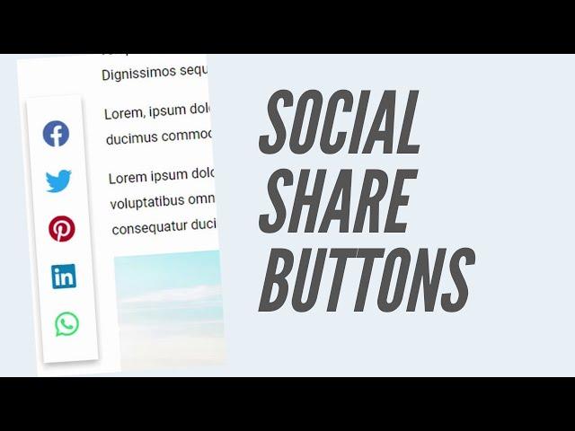 How To Create Custom Social Share Buttons For Website