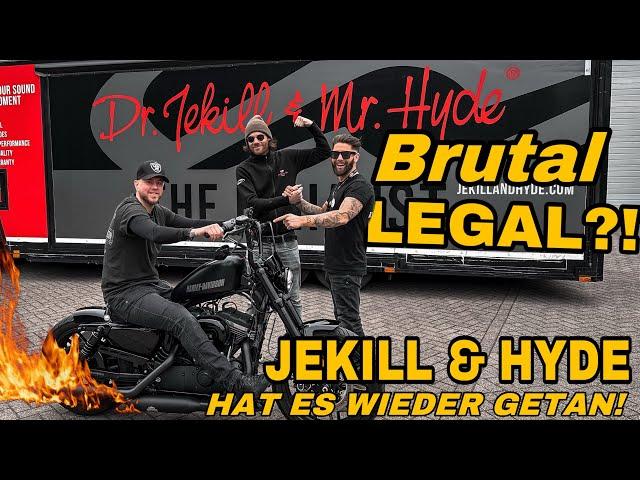 Jekill & Hyde hat es wieder getan!! Brutaler Auspuff für die Harley Roadster. Harley exhaust Sound!