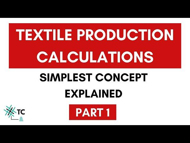 Spinning Production Calculation | Formula explained | TexConnect